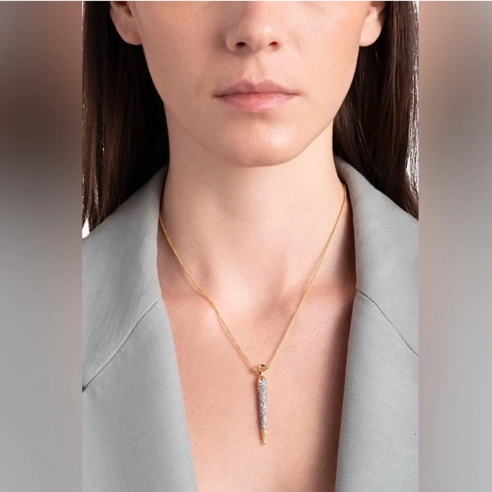 ALEXIS BITTAR • Solanales Gold Crystal Spear Necklace